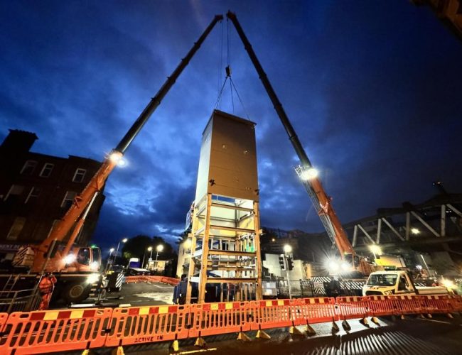 Global Crane Services Supports Anniesland Station Upgrade by Providing 230te, 130te, and 60te Cranes